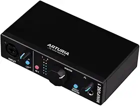 Arturia MiniFuse 1 - Interface de áudio USB compacta com software criativo para gravação, produção, podcasting, guitarra - preto