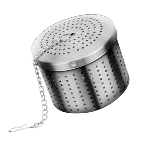Toyvian Infuseur Thé Acier Inoxydable Filtre à Épices Multifonction avec Chaîne Crochetée Passoire Boule pour Infusion et Assaisonnement Grand Modèle Pratique