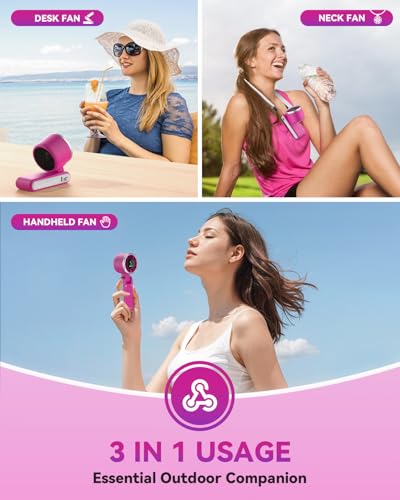 Image of PlayHot Portable Handheld Turbo Fan, Travel Essentials, Gifts for Women /Men