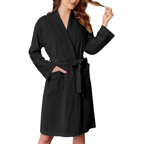 Ekouaer Knee Length Plush Robe Cover