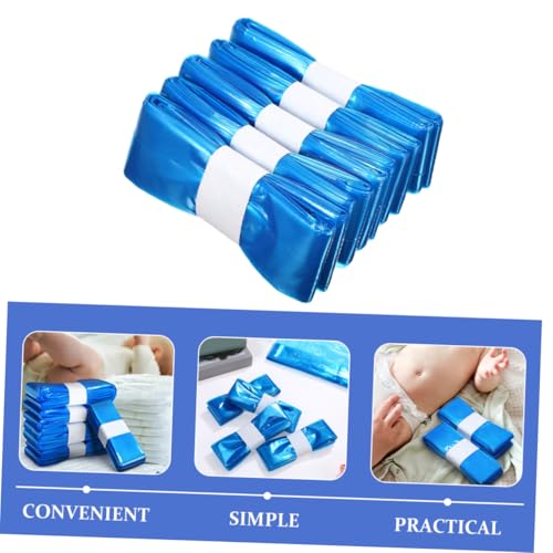 Bolsas para pañales 5 unidades con cordón azul miniatura 3