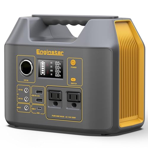 Enginstar 296Wh Solar Generator Portable Power Station