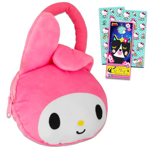 Ensemble de sac à main en peluche Sanrio My Melody officiel avec accessoires pour filles