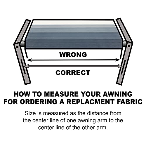 Shadepro - Rv Awning Fabric Replacement - Premium Grade Weatherproof Vinyl - Universal Outdoor Canopy For Camper, Trailer, And Motorhome Awnings - Burgundy Fade - 21' (Fabric 20' 2") #TOP3