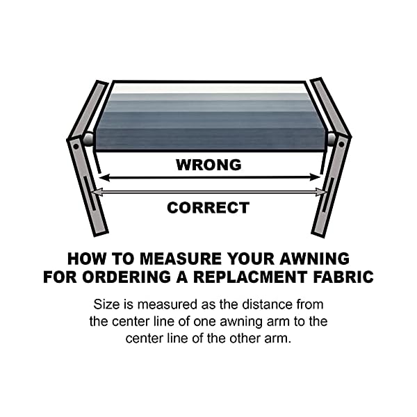 ShadePro RV Awning Fabric Replacement Heavy Duty Weatherproof Vinyl