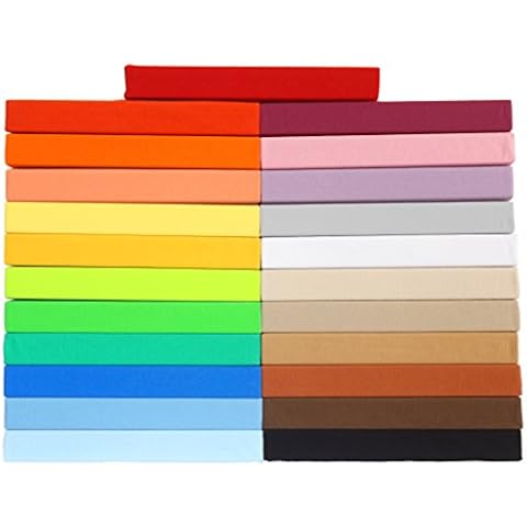 Gerald Wittmann Sábana Bajera Ajustable Jersey de Algodón Azul 180-200x200cm Cover