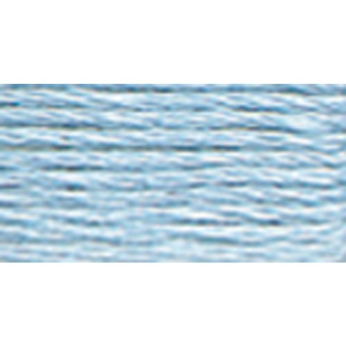 Hilo algodón perlado DMC color azul pálido tamaño 8 miniatura 1