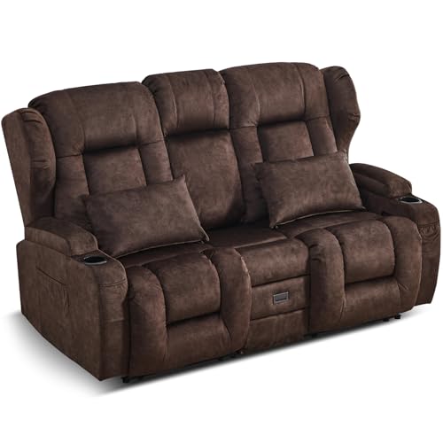 SAMERY Zweisitzer Relaxsessel mit Liegefunktion,...