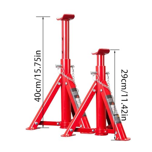 Support de levage de véhicule 3 tonnes pliable et réglable pour l'entretien auto - 2