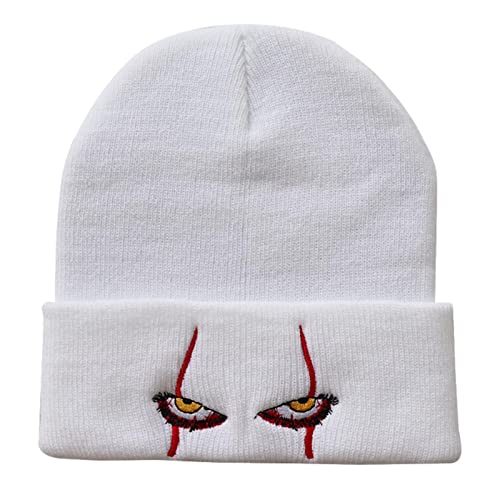 chapéu do palhaço, Chapéu feito malha lã, Chapéu palhaço olhos assustadores gorro malha chapéu dança