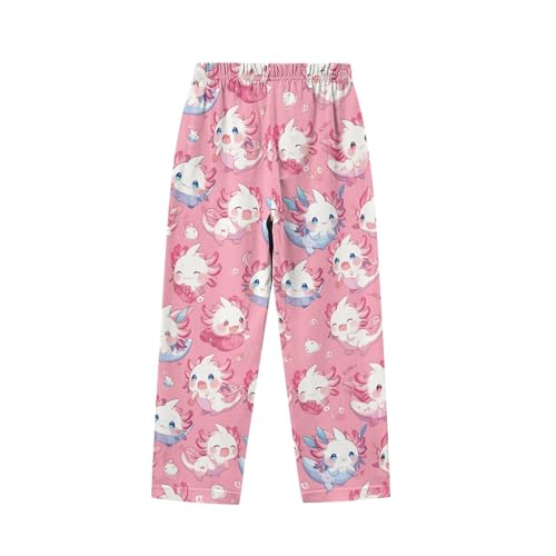 CLOHOMIN Boys Girls Pants with Pockets Size 2-15T Loose Fit Girls Long Pajama Pants Kids Sweatpants4