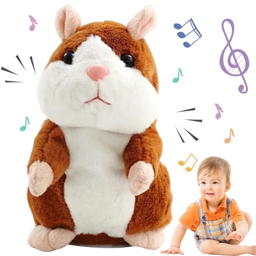 Mecctuck Hamster Parlant, Peluche Qui Parle, Hamster Jouet, Peluche Enfant, Peluche Interactive Bebe, Peluche Qui Repete, Jouet Répété, Cactus Qui Danse et...