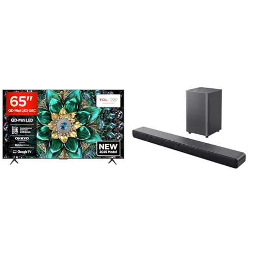 TCL 65Q6C 65' QD-Mini LED SMART TV, 4K HDR Premium 1000nits, con...