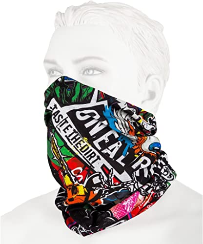 O‘NEAL | Halstuch Schlauch-Schal | Mountainbike Motocross Motorrad | Ungesäumt, Bequemes Material, elastischer Stoff | Neckwarmer Crank | Unisex | Schwarz Multi |...