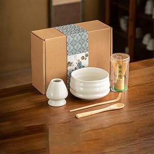 Hajhi Traditionelles Matcha-Set 5-teilig Weiß