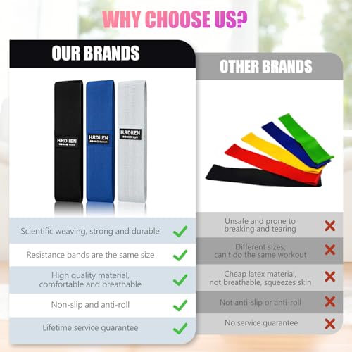 Image of Resistance Bands for Working Out, Exercise Workout Bands for Women & Men, 3 Levels Elastic Stretch Bands for Exercise with Carry Bag for Physical Therapy, Home Fitness, Strength Training, Yoga