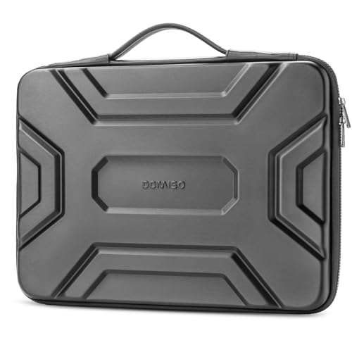 DOMISO 15.6 inch Laptop Sleeve, Shockproof and Waterproof EVA Protective Laptop Case, Laptop Sleeves for 16" MacBook Pro/Max M2 M1 2019-2023,15"-16" HP Dell Asus Laptop,Dell XPS 15, Dark Grey