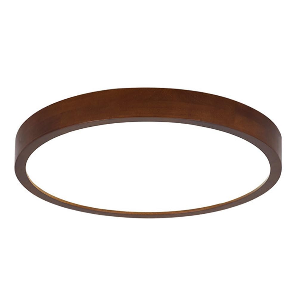 Plafonnier Wabi-sabi bois de noyer facile à installer pour chambre