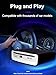 External Universal CD Player for Car - Lehwey Portable Car CD Players with AUX Cable & Remote Control, Plugs into Cars USB Port, Laptop, TV, Mac, Computer, for Android 4.4 and Above Navigation