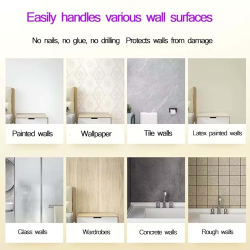 Barra de cortina de ducha extensible sin perforación para una fácil instalación en baños y cocinas, ajustable de 1,4 a 2,60 m, elegante