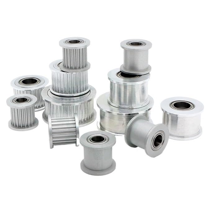 1pcs HTD3M Idler Timing Pulley 3M 15T 20T 24T 30T 40T 15Teeth 20Teeth 24teeth 30teeth 40teeth Bearing No Tooth HTD(Bore 4mm,30T-with Teeth,Belt Width 6mm)