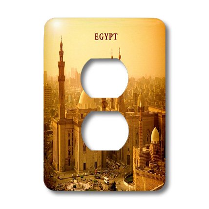 Mosquée au Cairo Égypte plaque double prise pour cacher les murs abîmés