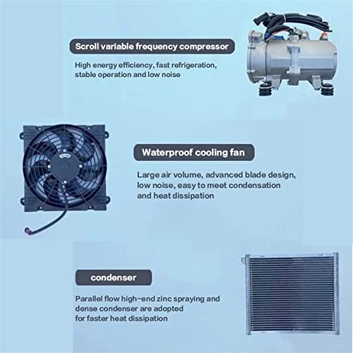 Rv Rooftop Dc Unit Motorhome Roof Air Conditioner - 12/24V Dc Cooling and Heating Solution for Vehicles - Efficient Roof-Mounted Electric Ac for Comfortable Travel,A-24V