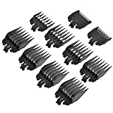DODUOS 10PCS Hair Clipper Guards, 10 Sizes Hair Clipper Combs Guides, Limit Comb Hair Cutting Guide Replace Comb Compatible with Many Wahl Clippers, 1.5mm/3mm/4.5mm/6mm/10mm/13mm/16mm/19mm/22mm/25mm