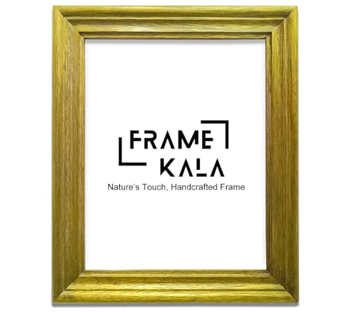 Image of Handmade Wooden Rectangular Photo Frame, 8 X 10 inch Display for Artworks, Pictures and Photos of Your Loved Ones, Best for Home, Office, Wall Decor, Living Room, Bedroom, Pine Green