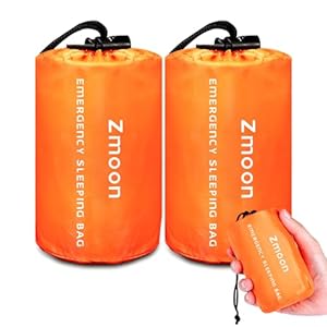 Zmoon Notfall-Schlafsack Überlebens-Thermo-Bivy-Sack