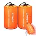 TWFRIC Emergency Sleeping Bag - Waterproof Lightweight Thermal Bivy Sack - Survival Blanket Bags Portable Nylon Sack Camping, Hiking, Outdoor, Activities (2 Pack)