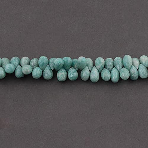 Perles amazonite facettées en forme de goutte pour création de bijoux 12x9mm SB2573