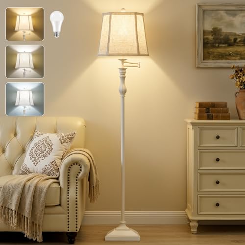 Luvkczc 62" Floor Lamps for Living Room with 350°Adjustable Swing Arm