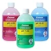 UIUZMAR Soluzione di Calibrazione pH 4,00 7,00 e pH 10,01, Soluzione Liquida pH 4,00 7,00 e pH 10,01 da 500 ml con Misurino da 30 ml, Soluzione Tampone pH 4 7 10 per pHmetro, Misuratori di pH