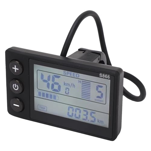 Écran LCD S866 pour vélo électrique 24V-60V panneau étanche de rechange