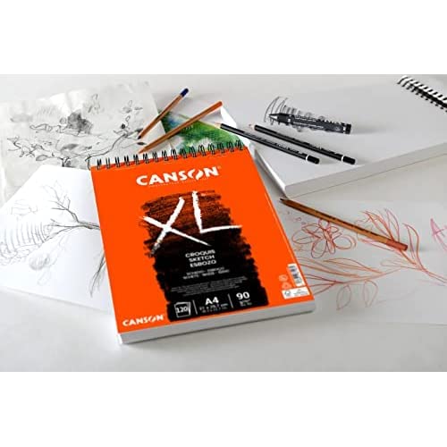 Bloco Espiralado Canson XL Croquis A5 90g/m² com 60 folhas