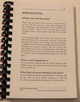 Paperback Researching Canadian Vital Statistics Records--: Births, Marriages, and Deaths Book