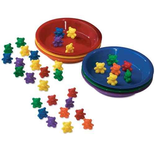 Image of Learning Resources Baby Bear Sorting Set, Counting and Sorting Toys, Baby Bear Counters, Sorting Bears, 108 Pieces, Ages 3+