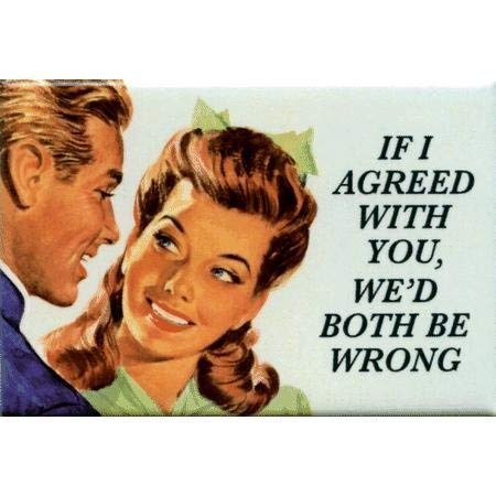 If I agreed with you, weâ€™d both be wrong - RECTANGLE MAGNET