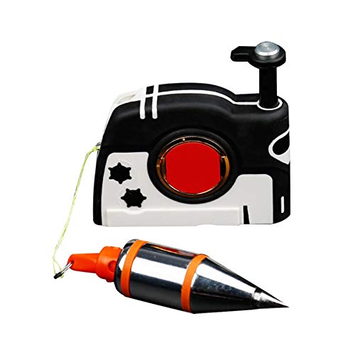 CALIDAKA Plumb Bob Setter, 11oz (310g) Magnetic Plumb Bob with 14.7ft Auto Recoil Cord & Quick-Stabilizing Bob, Plumb Bob Straight Level Setter Test Device, Magnetic Plumb Bob Hand Tool