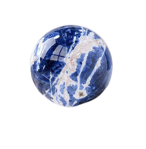 Esfera de sodalita azul de 55-60 mm para decoración y coleccionistas de minerales
