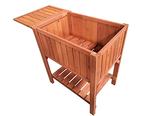 Merschbrock Trade Hochbeet mit Tisch, Pflanzkasten, Frühbeet, Gemüsebeet Cover