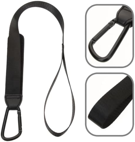 Cabilock 4pcs Adjustable Black Stroller Strap Leash for Safety with Lightweight Polyester and Leather Materials, for Travel and Outdoor Use with Wheelchair and Pram Compatibility — view 6