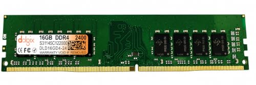 Image of Dolgix 16GB DDR4 2400MHz Desktop RAM (Memory) U-DIMM | Long-DIMM | CL- 17 | PC4-19200 (1Rx8) 3 Year Warranty (Made in India)