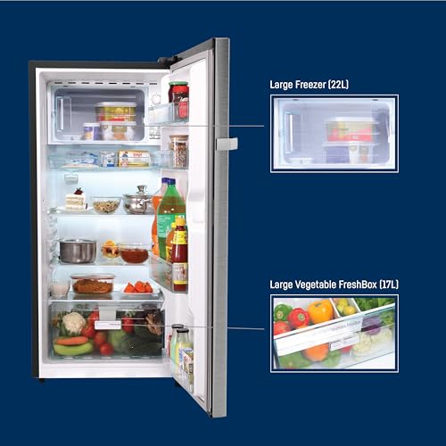 Image of Liebherr 191L Silver Steel 5 Star Direct Cool Single Door Fridge|Bar Handle