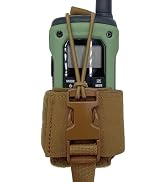 Vaughn Armor Laser Laminate Radio Pouch – MOLLE Compatible Tactical Radio Holder with Shock Cord ...