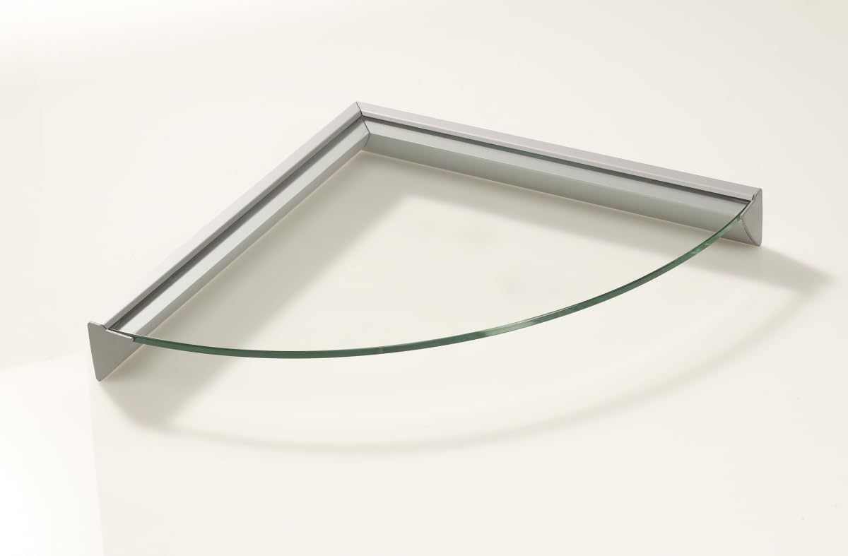 12 in. Wallscapes Essentials Glass Corner Shelf Kit