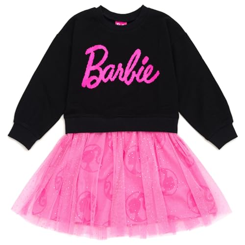 Barbie Girls French Terry Dress Toddler to Big Kid