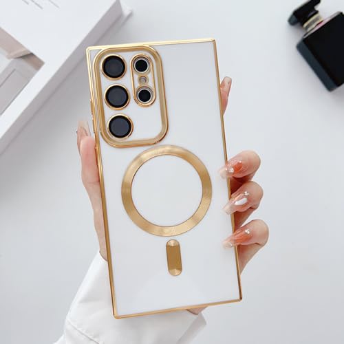 Film de protection arrière Samsung S23 Plus souple anti-rayure avec étui objectif photo blanc