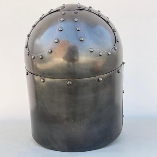 Medieval Templar Crusader Spangen Helmet-Knight Helmet-Medieval Helmet- Great Helmet-Cosplay Costume LARP Reenactment Great Helmet with Stand